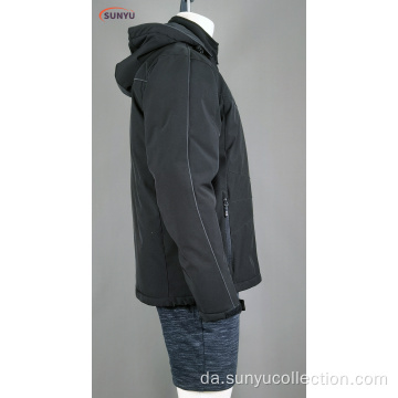 Mænds Polyester Woven Winter Coats med Polar Fleece